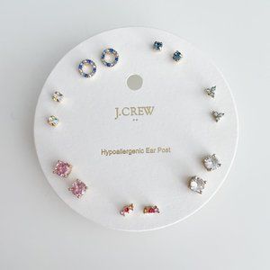 J. Crew Factory Multicolor Beaded Earrings Set